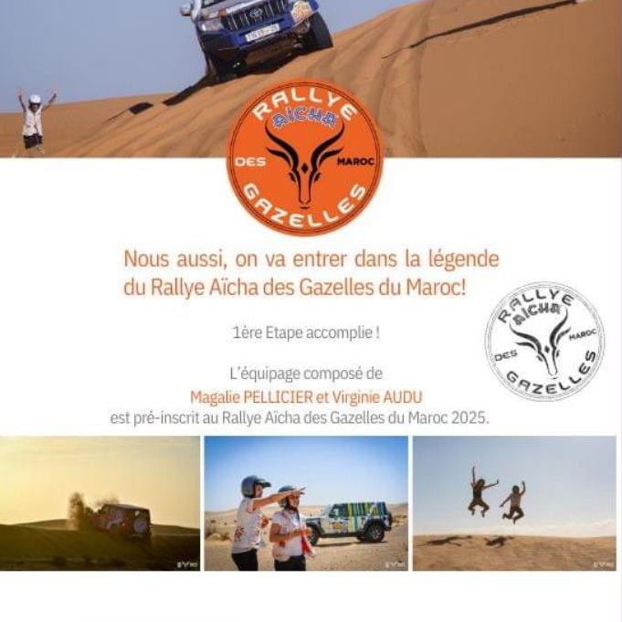 Le C2A Agenais soutient fièrement ses membres dans leur aventure au Rallye des Gazelles ! 